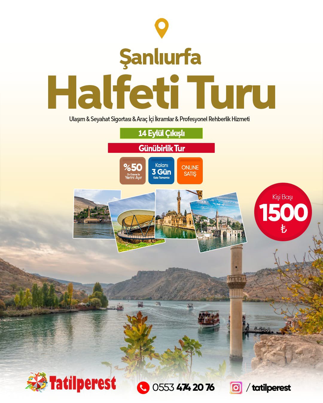 HALFETİ URFA TURU SIRA GECELİ 12 EKİM  GÜNÜBİRLİK